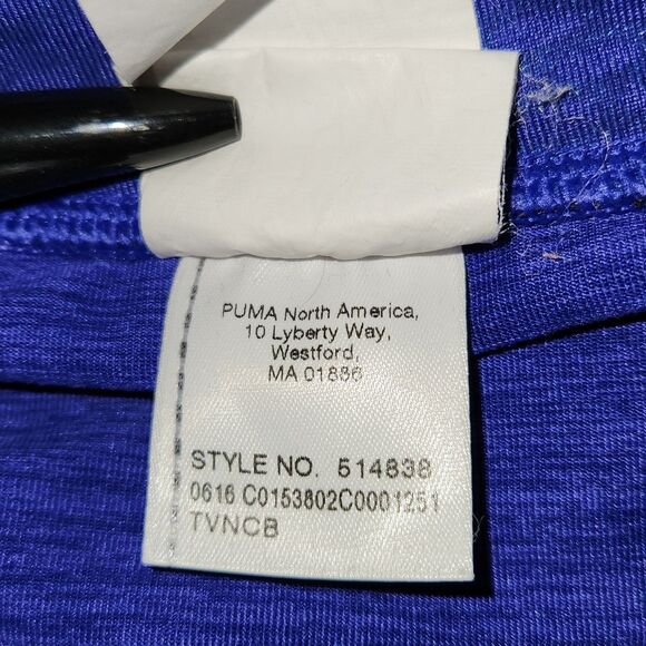 Puma Purple Gray Activewear Running Leggings Women S Pocket Polyester Elastane - Picture 9 of 12